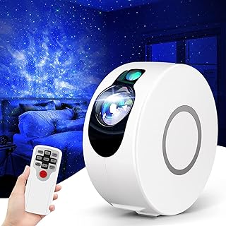 dalishopp Projetor LED Night Light, projetor 2 em 1 Stars Projector Light Star Night Galaxy Projetor Lightt Sky Night para crianças, adultos, quarto, feriados (branco)