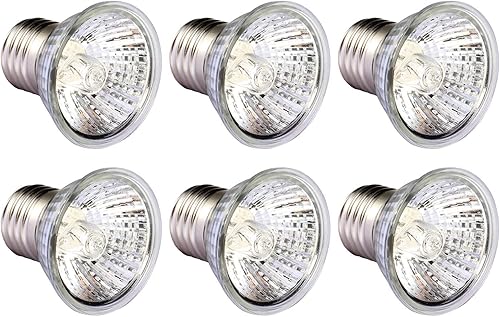 Miniatura 1 de 30 W Sun Basking Lámpara de espectro completo Sunbathe creciente bombillas de reptiles lámparas de calor para reptiles y anfibios paquete de 6