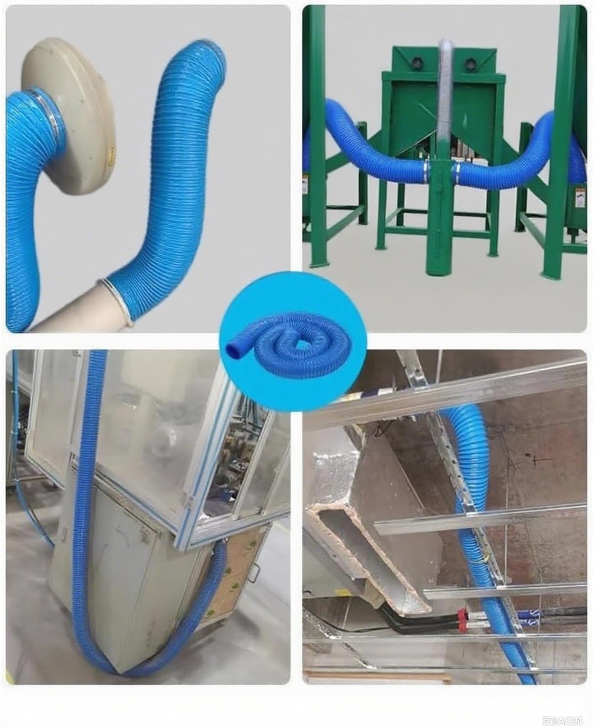 100cm Long PVC Flexible Ducting, Dryer Vent Hose, Bellows Flex Tube, for Factory, Kitchen Hood Vent Duct, 3-30cm Wide(80mm/3.15in)