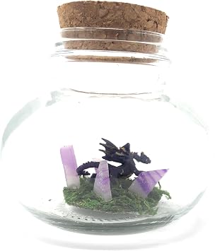 1 Inch Mini Pet Dragon Purple Amethyst with Adoption Certificate