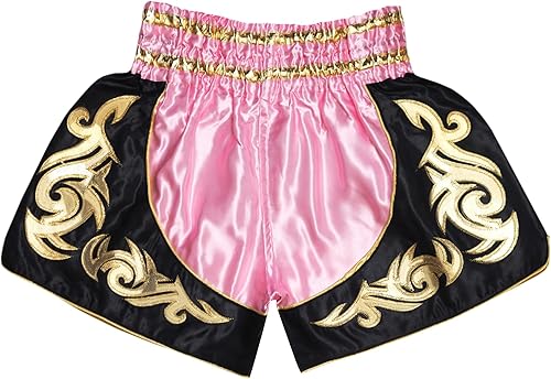 Miniatura 3 de Pantalones cortos de Muay Thai para niños (4 años a 10 años), boxeo, kickboxing, artes marciales mixtas para niños y niñas