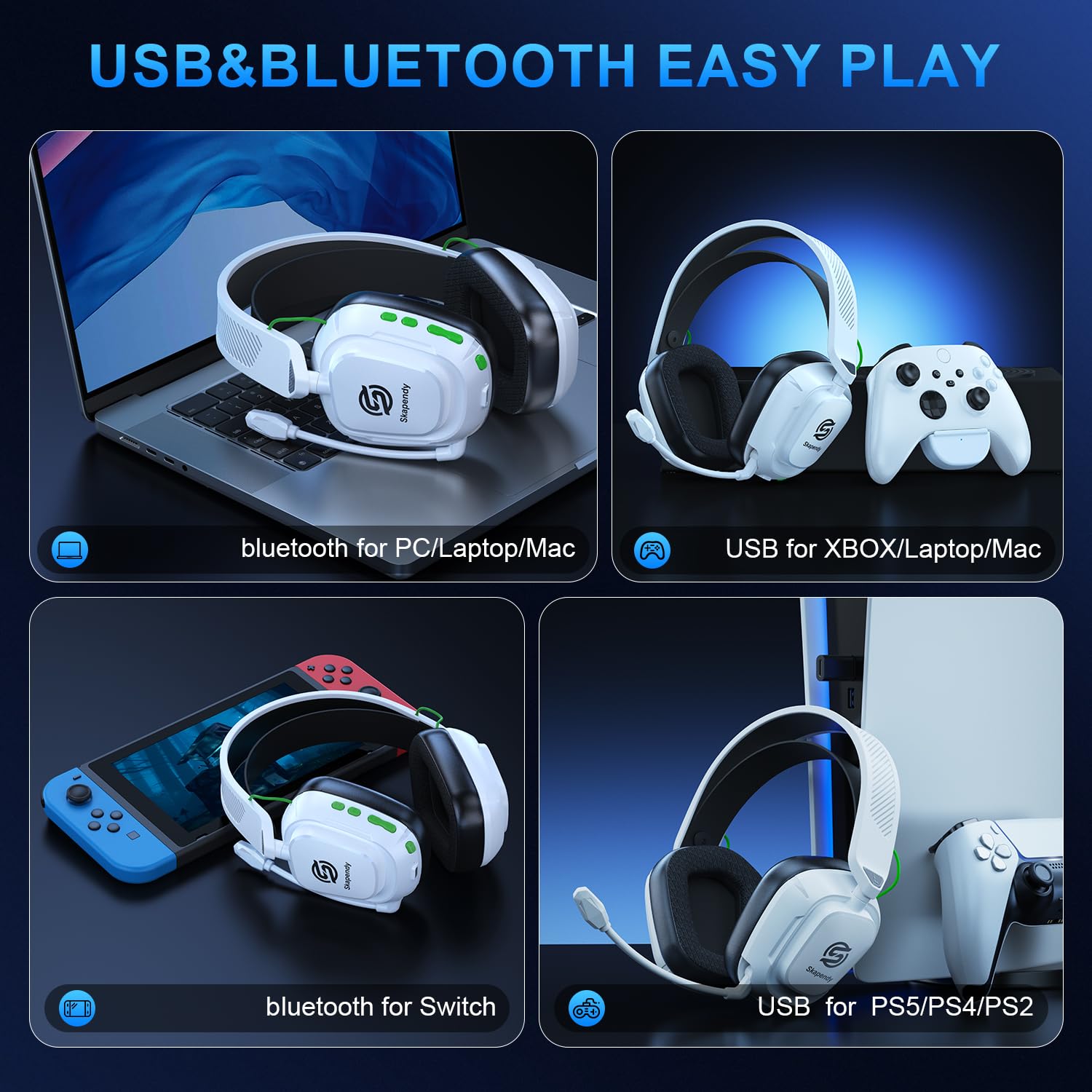 新品、3DSurroundGamingNecksetforXboxSeriesX Amazon.com: SKAPENDY 2.4GHz Wireless Gaming Headset for Xbox