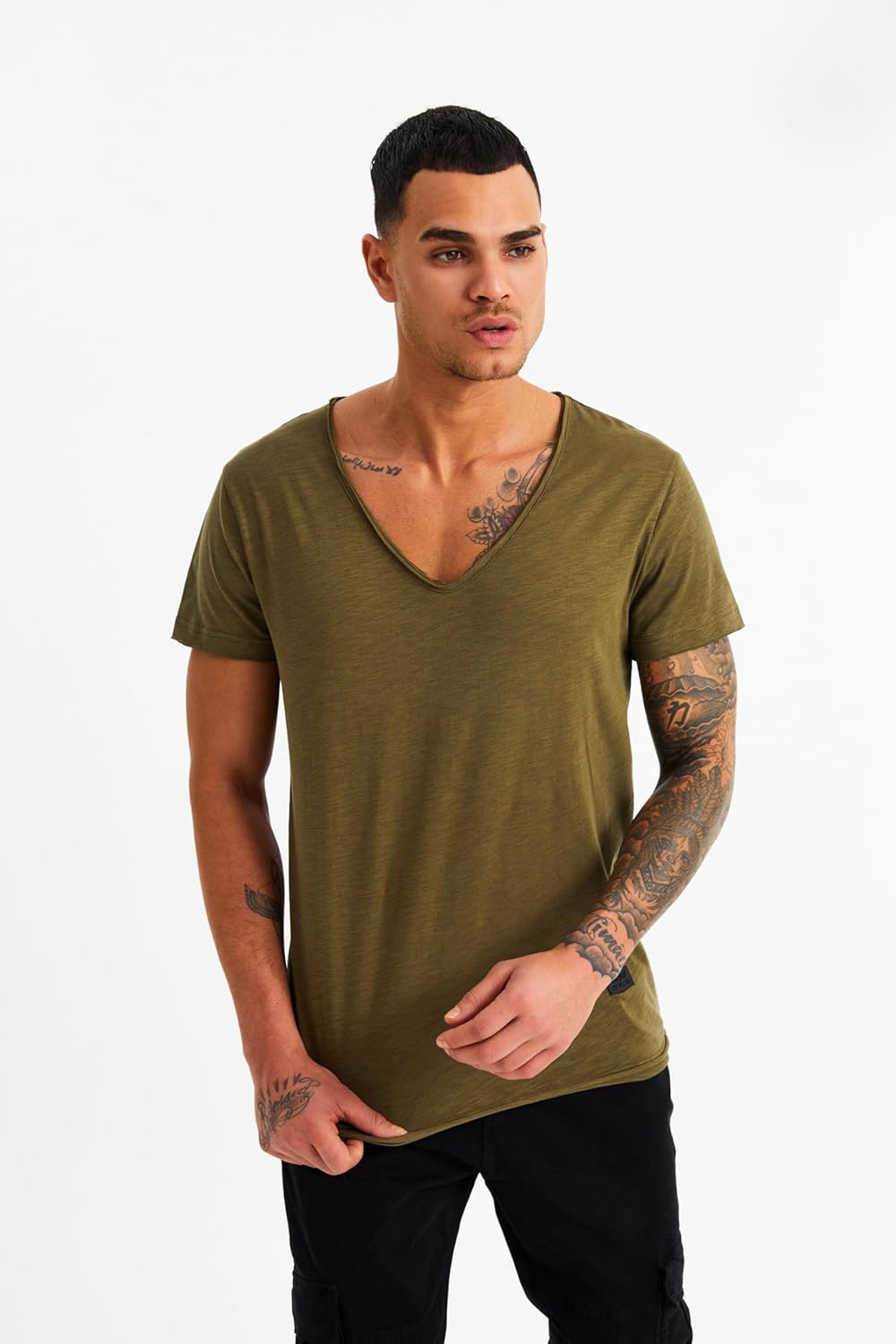 Leif Nelson Men's Oversized Long Sleeve T-shirt Sweatshirt LN6280 - Image 7