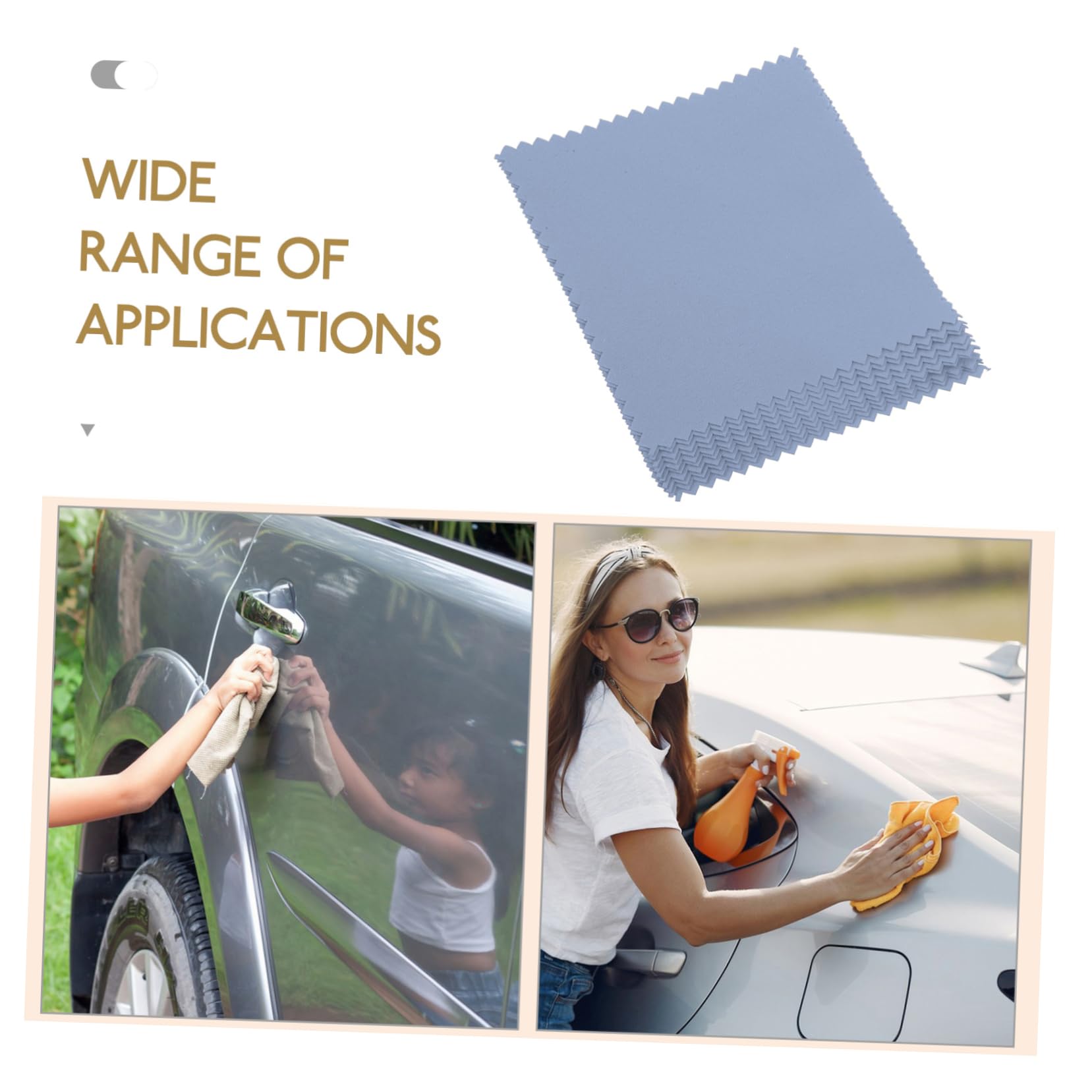 Unomor Automotive Detailing Kit 10 Pack of Soft Wax Applicator Towels Polishing Cloths