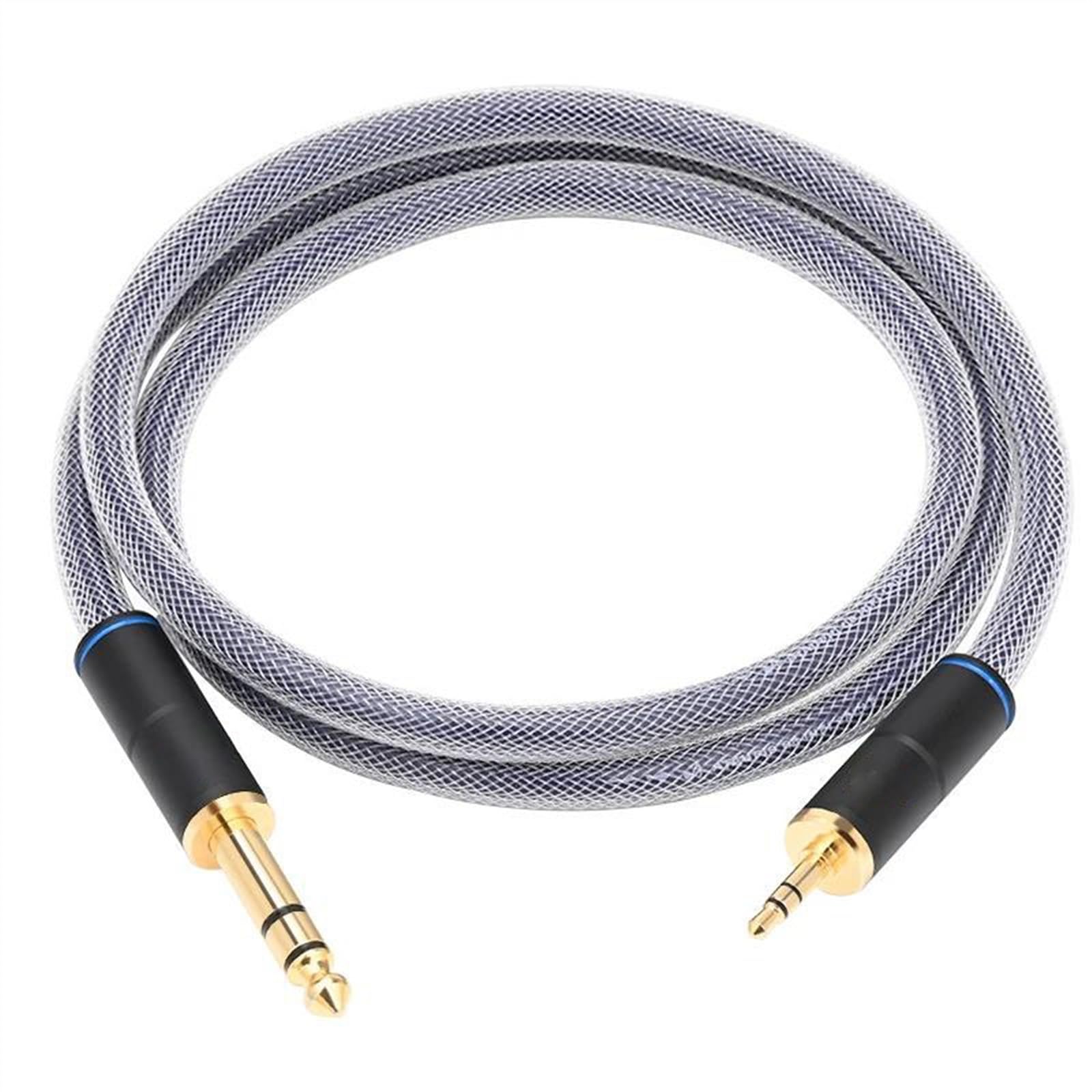 kabel audio instrumentu muzycznego Kabel AUX 3,5 Do 6,5 Mm 6N OFC 3,5 Mm Stereo Do 6,5 Mm TRS Jack Profesjonalny Kabel Do Telefonu I Gitary(3.5 m)