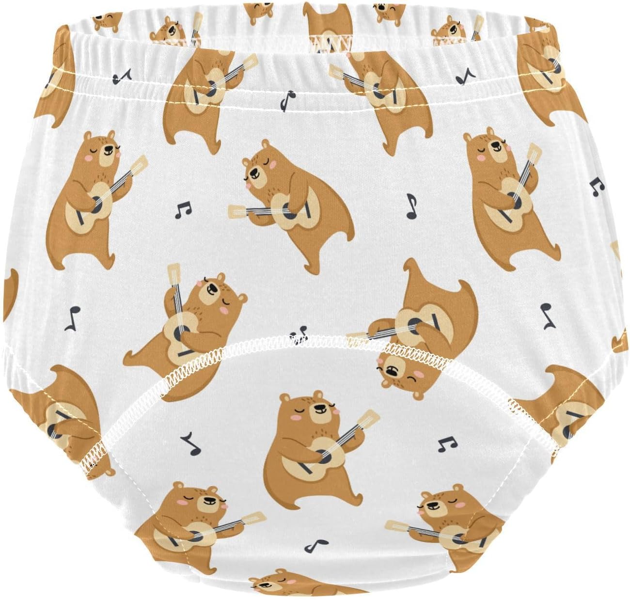 Bear Guitar Potty Training Underwear 3 Packs Soft Toilet Training Pants for Toddler Girls Boys 4T