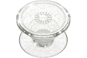PopSockets PopGrip for Phone with Translucent and Expanding Kickstand in Clear and Silver