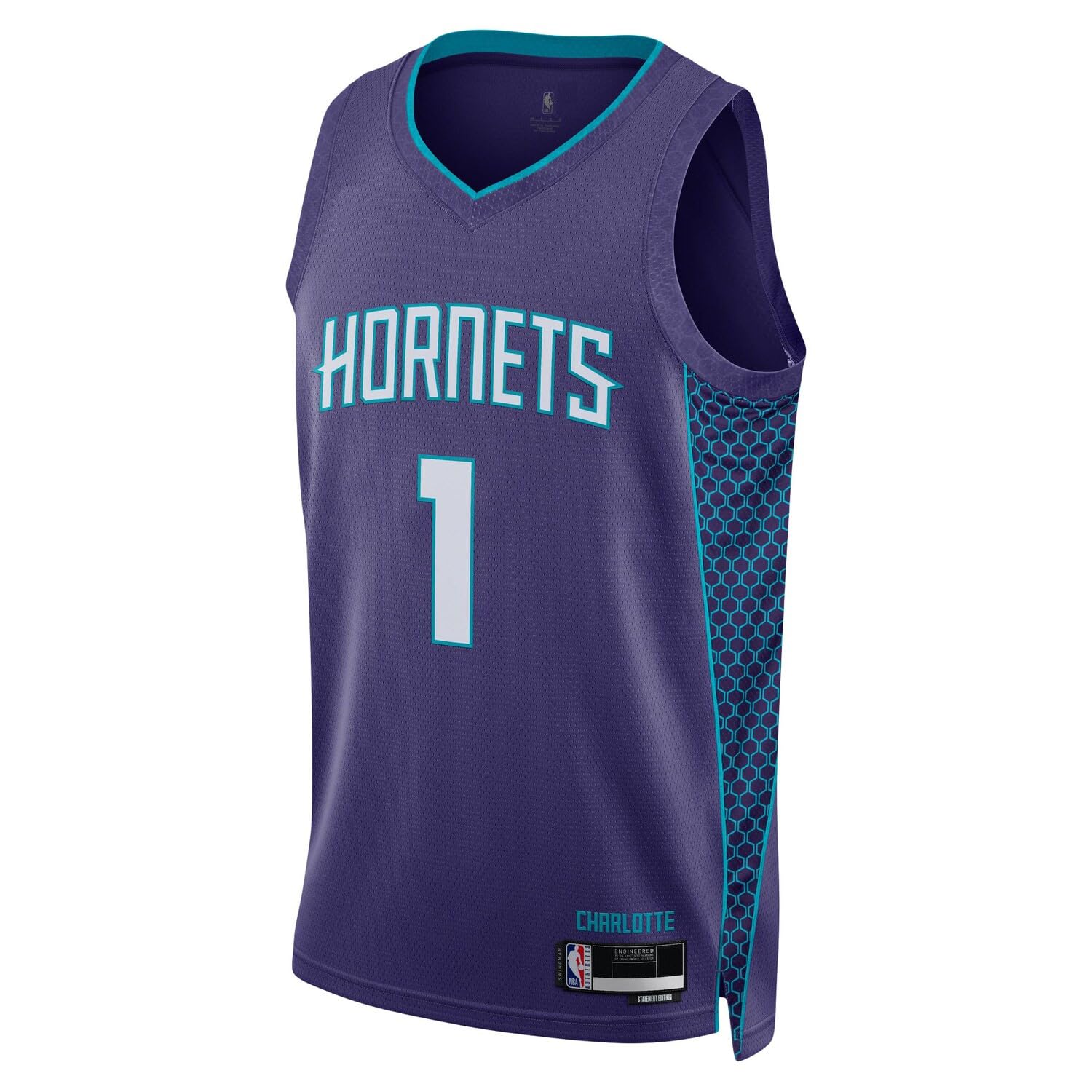 LaMelo Ball - Maglietta da bambino Charlotte Hornets NBA 8-20, colore: viola