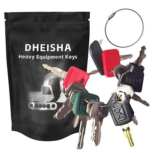 15PCS Multi Types Heavy Equipment Key Set Construction Master Equipment