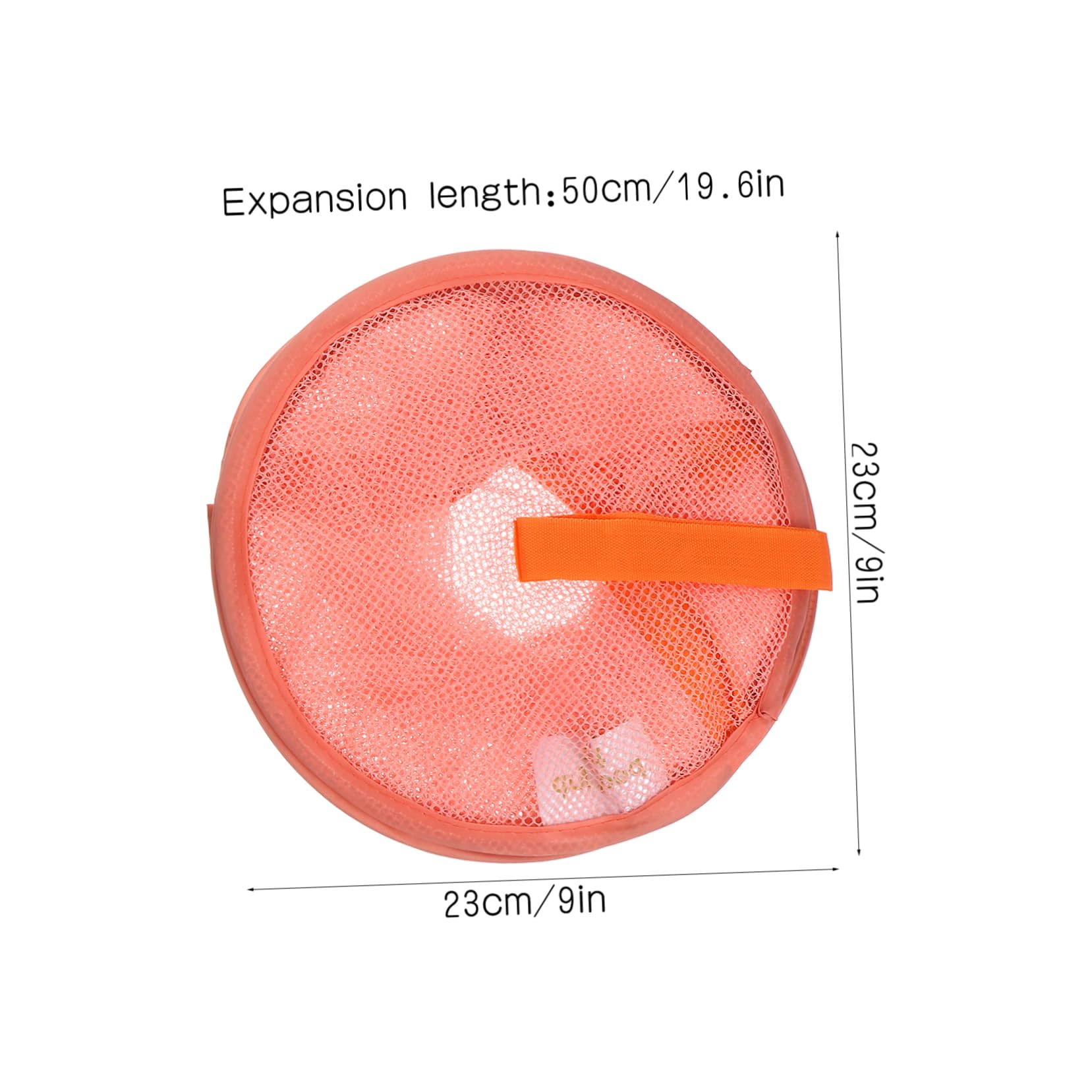 Unomor 4pcs Three Tier Drying Hanging Basket Coat Hangers Foldable Hangers Underwear Drying Net Hanging Drying Rack Sock Hangers Mesh Laundry Basket Hangers for Clothes Steel Wire Orange