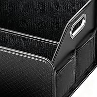 Vista 8 de Car Trunk Organizer, Large Capacity Multi-Compartment Folding Storage Box for SUV, RV, Sedan, Automotive Vehicle Interior, Cargo, Tools, Grocery