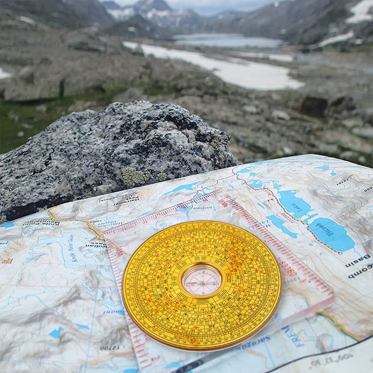 POPETPOP Boussole Instrument D'enseignement Boussole Randonnée Boussole De Visée en Plein Air Compas Outils Scientifiques Outil Scientifique De Direction Boussole De Géologie