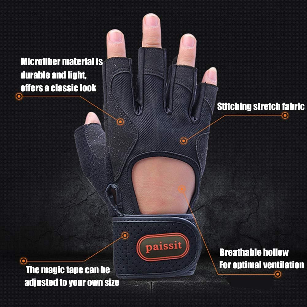 paissit Weight Gloves,Workout Glove,Training Gloves with Wrist Support for Fitness Exercise Women Men