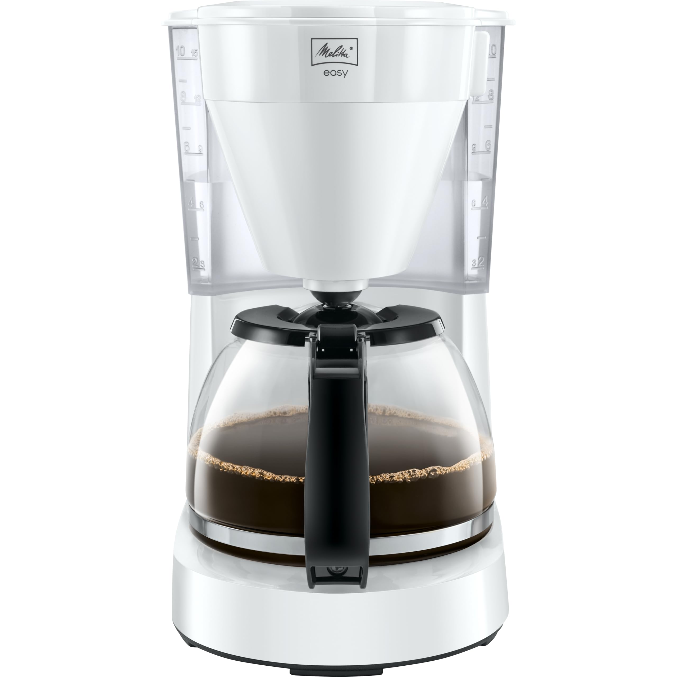 Melitta - Macchina da caffè con filtro Caraffa in vetro. 10 Tassen bianco