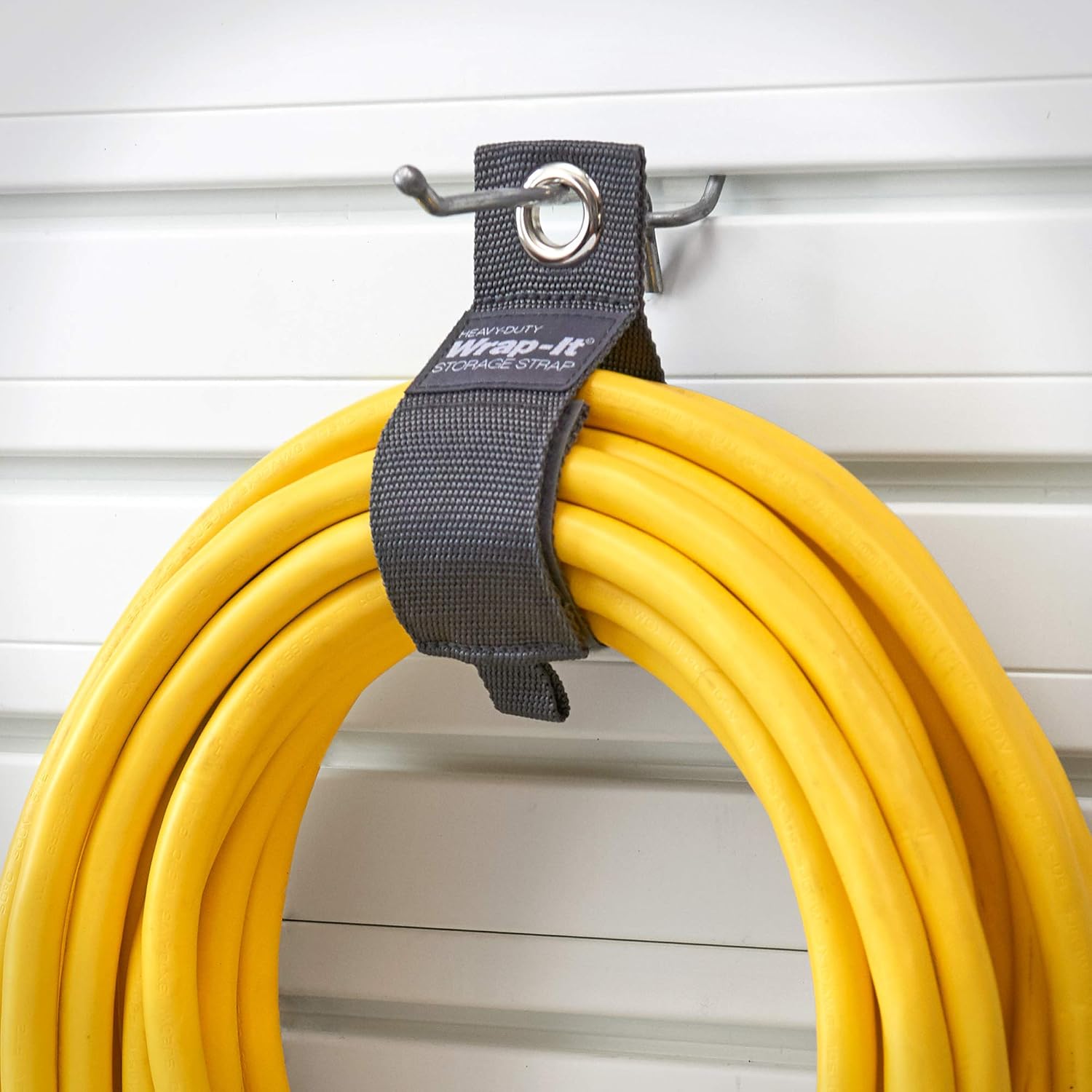 Heavy-Duty Wrap-It Storage Straps - Assorted 10-Pack (Graphite Gray) - Hook and Loop Storage Strap, Extension Cord Organizer, Hose, Cable Straps, Rope Organizer, Electrical, Hose, Garage Wall Hanger