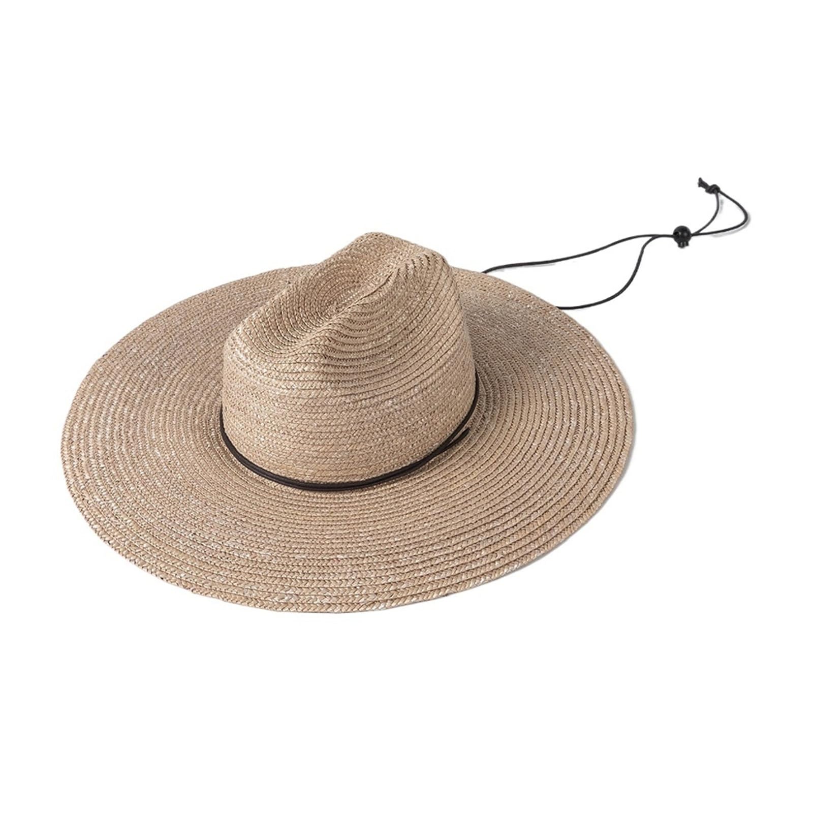 Chapeau Panama en paille tressé main idéal pour les vacances à la mer