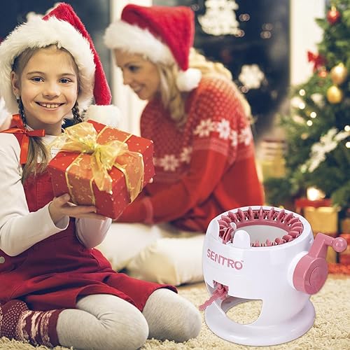 Miniatura 3 de seater SENTRO Máquina de tejer de 40 agujas, kit de máquina de tejer inteligente, máquina giratoria de tabla de tejer para adultos y niños, regalos