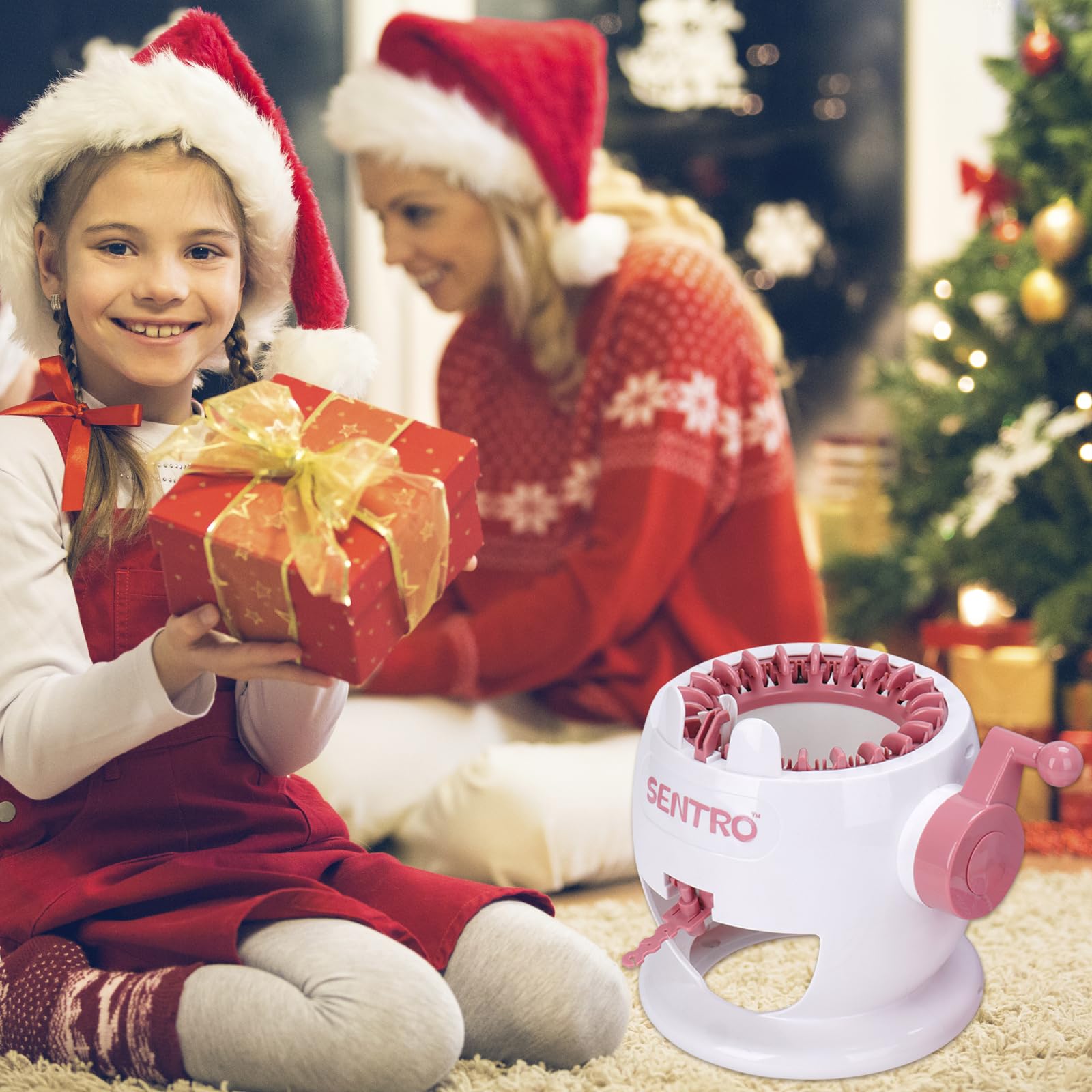 seater 22 Needles Knitting Machine, Smart Knitting Machine Kit, DIY Knitting Board Rotating Machines for Adults and Kids, Christmas Gifts for Family and Friends (22 Needles)