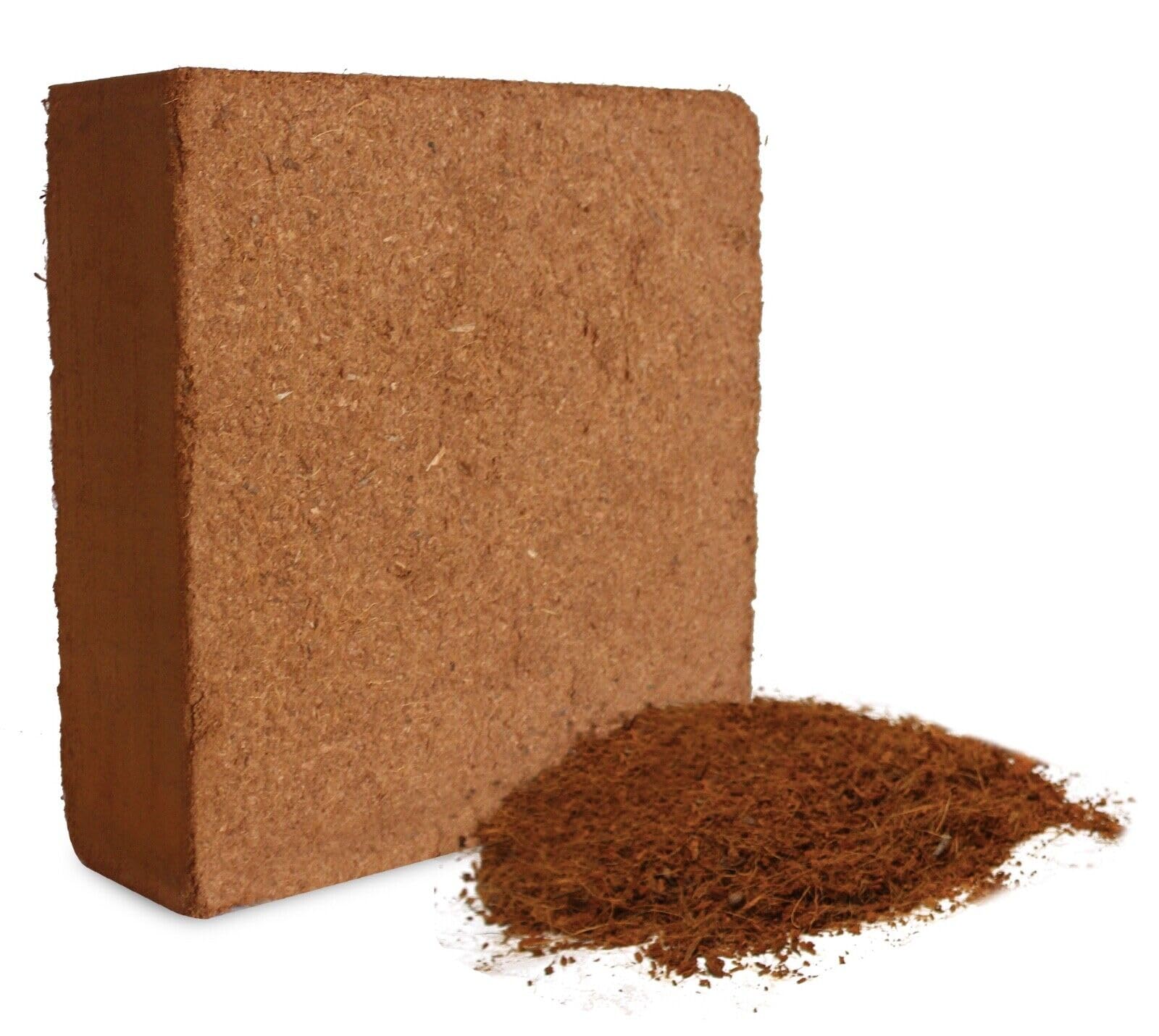 Coco Coir Brick 5kg – Expands to 60 Litres | Organic Coconut Fibre Growing Medium for Plants, Soil Improver, Seed Starting & Potting Mix