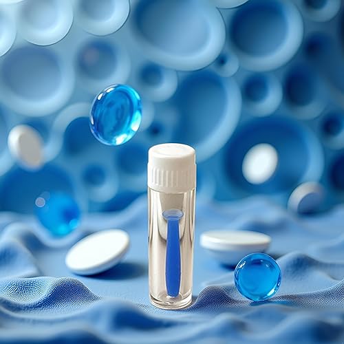 Miniatura 5 de Herramienta de lente de contacto de silicona suave conveniente azul Removedor de émbolo Insertador de lente escleral, para lentes duras suaves