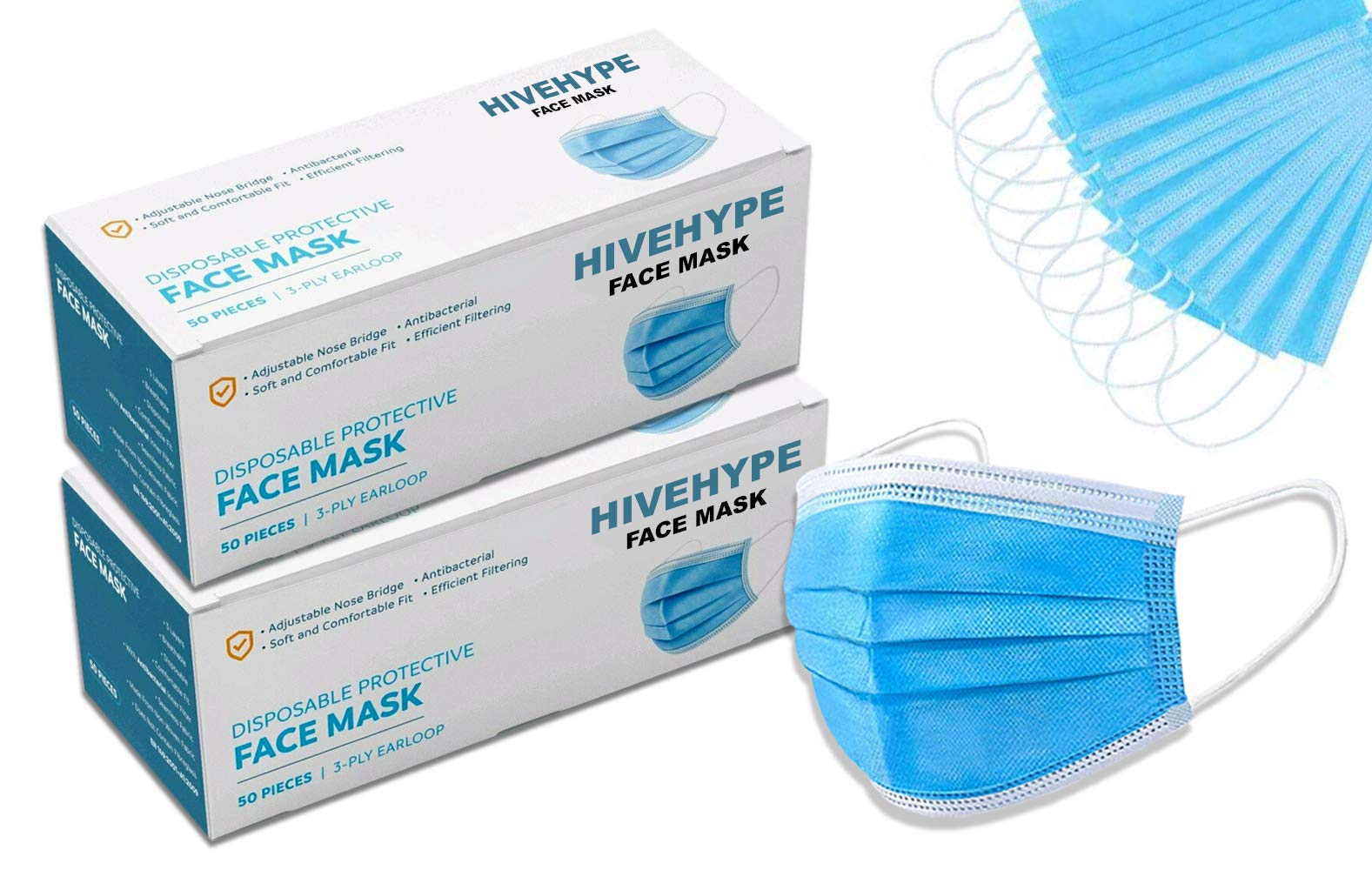 Face_Masks Disposable for Adults, Disposable Protective Breathable Face_Coverings,Breathable,Anti Haze Family Cover Balacl...