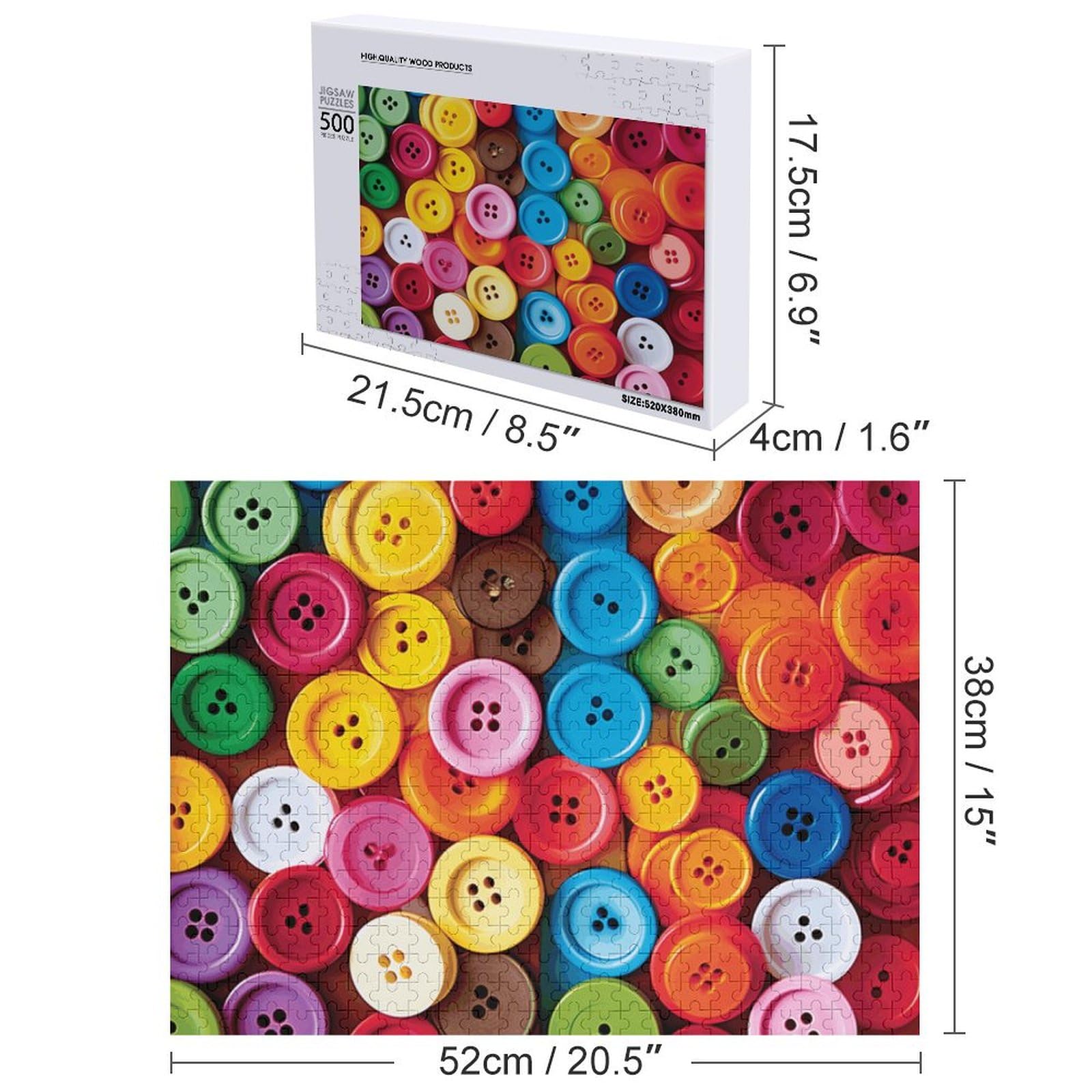 Promotional Puzzle Background With Buttons Spring Button Jar Jigsaw