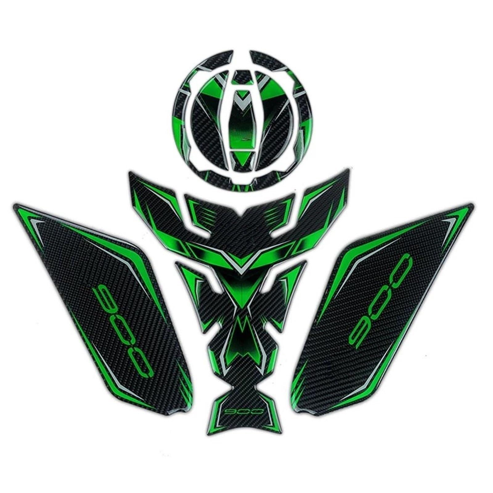 Slimes Color2 Motorcycle Anti-Slip Fuel Tank Pad Protective Stickers Decals For Kawasaki For Z900(Color2)
