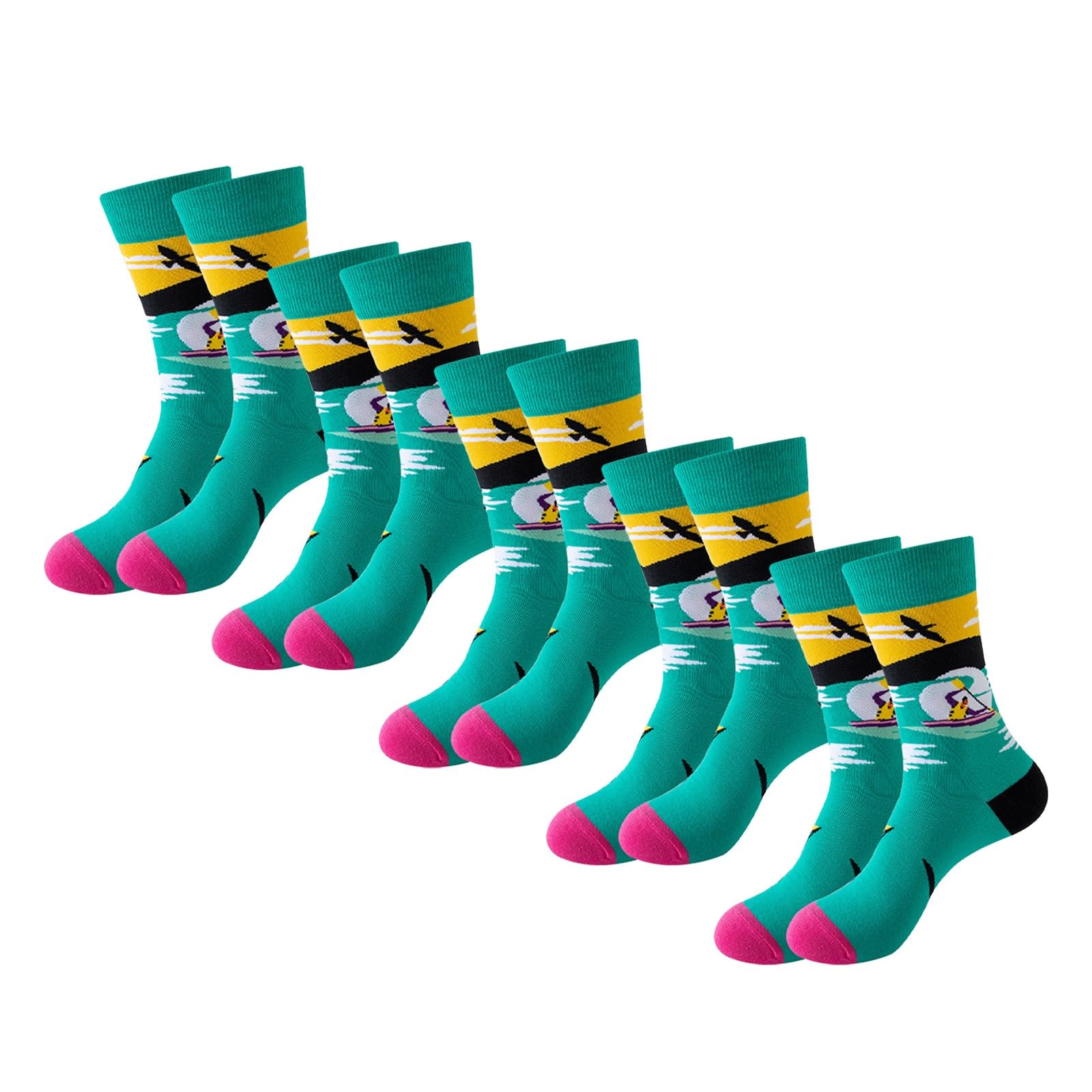 Chaussettes à motifs colorées à offrir en cadeau pour homme et femme