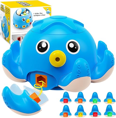CPSYUB Octopus Sorting Toys, Preschool Learning Activities Matching Game, Color+Shape Recognition Fine Motor Toddler Toys, Educational Montessori