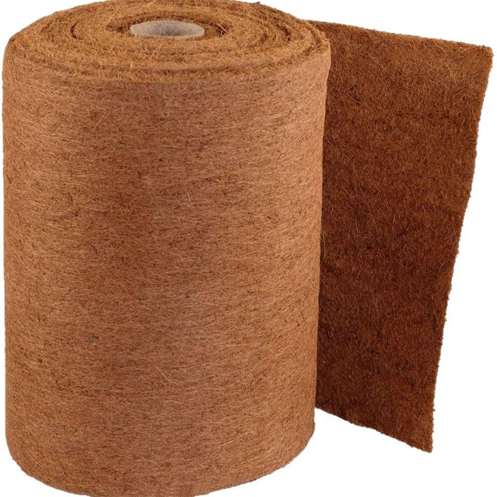 Bio-Kokosfaser-Mulchrolle, rutschfeste Schneedecke, warm für Isoliermatte, Outdoor-Pflanzenpflege, Bodenerosionskontrolle, 50 x 200 cm, 500 cm