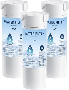 XWF Replacement for GE XWF Water Filter WR17X30702 GBE21 GDE21 GDE25 GFE24 GFE26 GNE21 GNE25 GNE27 GNE27 GWE19 GYE18