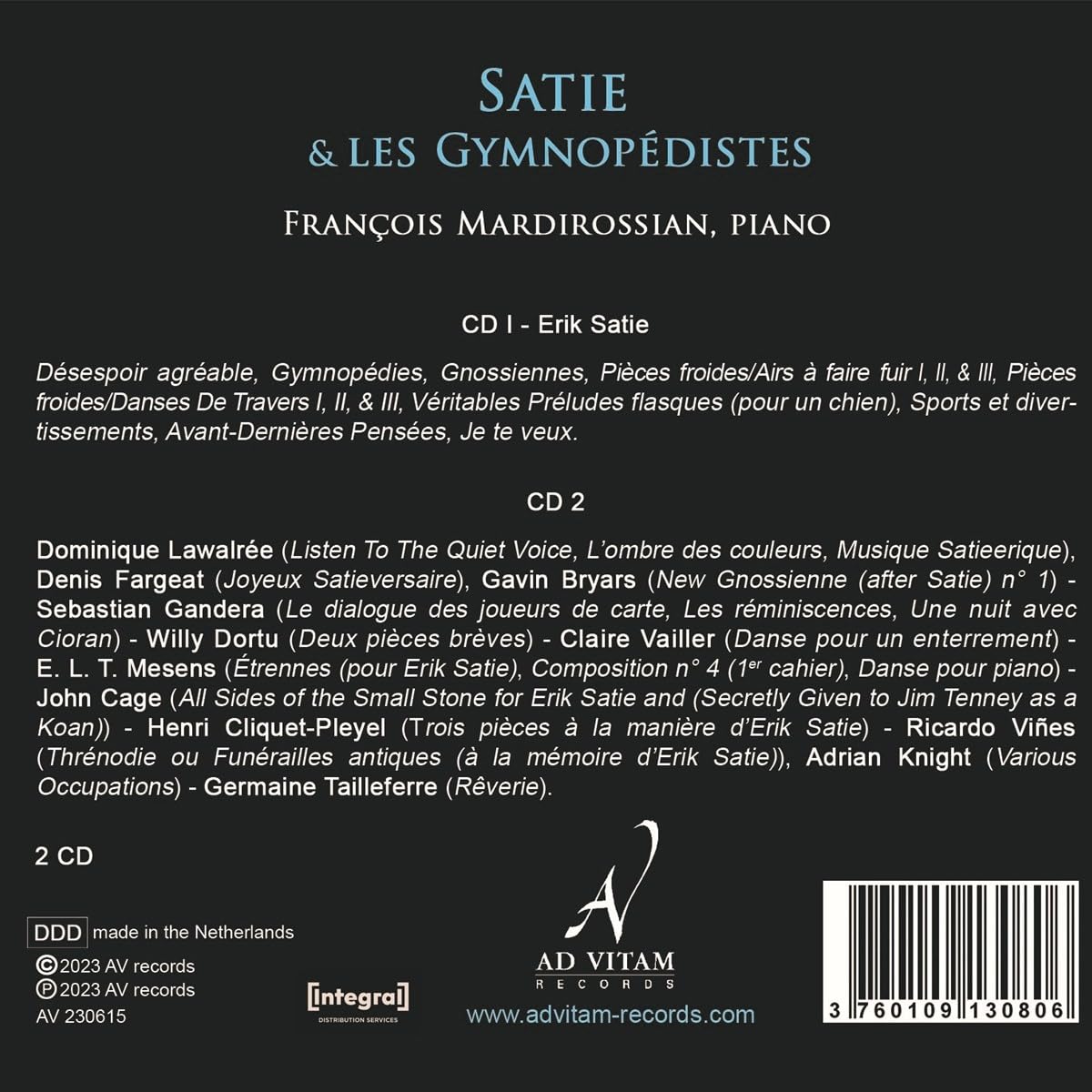 SATIE ET LES GYMNOPÉDISTES