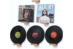 Wood Vinyl Record Shelf Wall Mount - Minimalist Vintage Decor