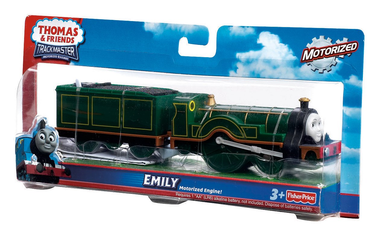 Thomas Friends Trackmaster Snow Clearing EMILY Engine With Trucks In