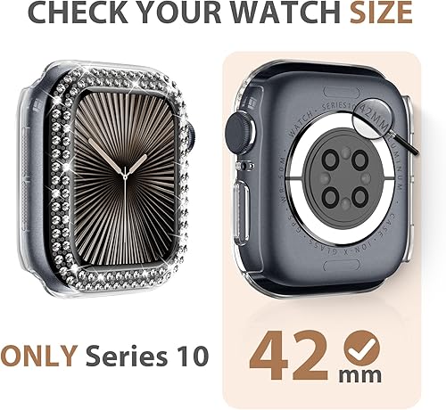 Vista 24 de DABAOZA Compatible con Apple Watch Bumper de 1.812 pulgadas, funda brillante para iWatch Series 11, 10, 9, 8, 7, 6, SE, 5, 4, 3, 2, 1 Ultra 3, 2, 1