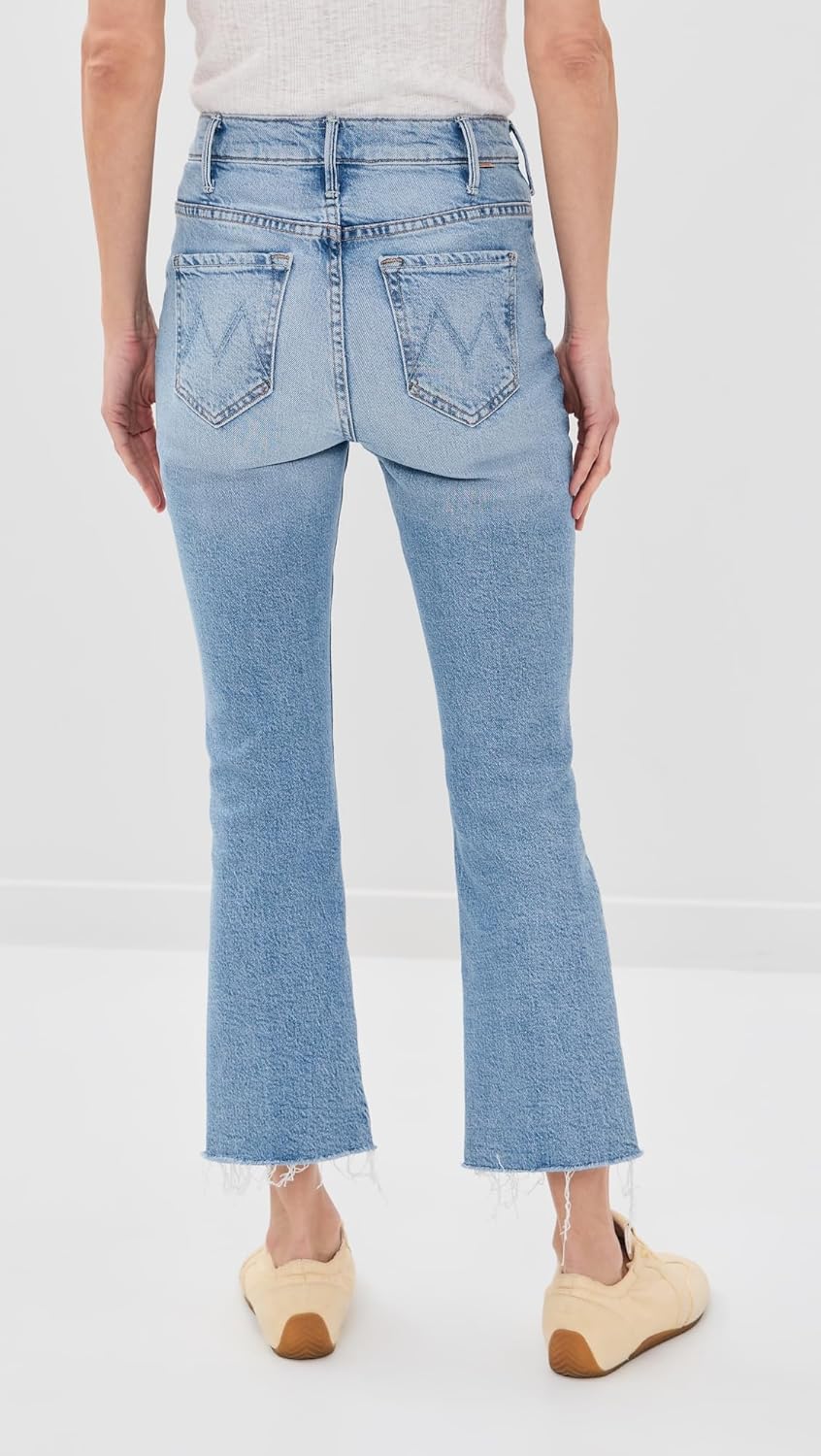 MOTHER Women's Petite Lil Hustler Ankle Fray Jeans - Image 3