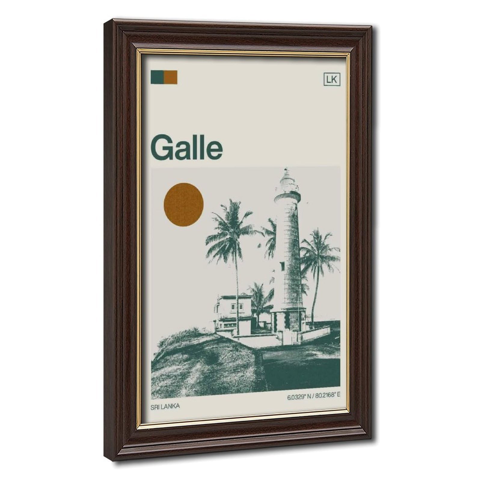 Flamint Galle Sri Lanka Minimalist Canvas Poster for Bedroom Decor Gift