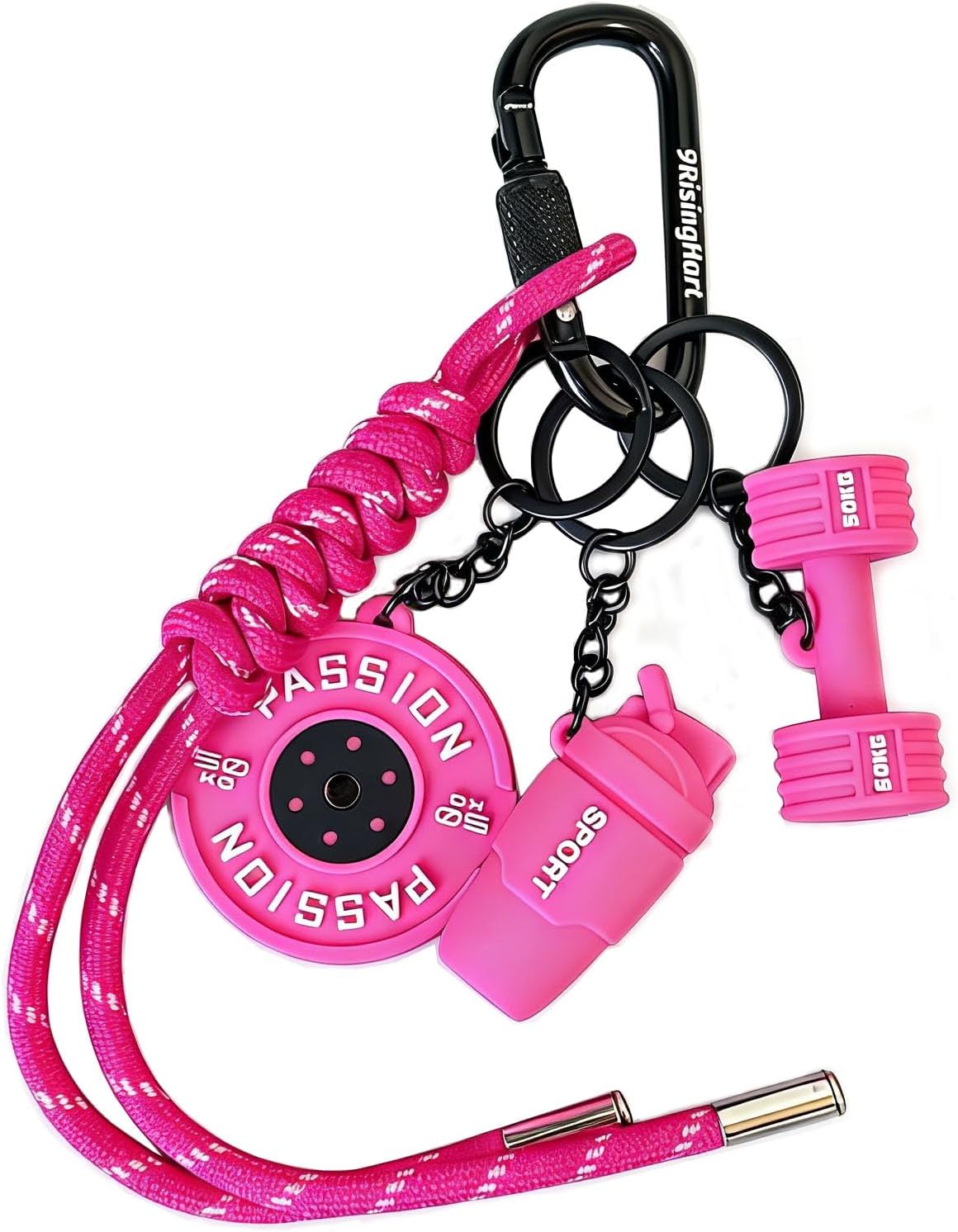 Gym Dumbbell Keychain,Bags Charms Gift for fitness...