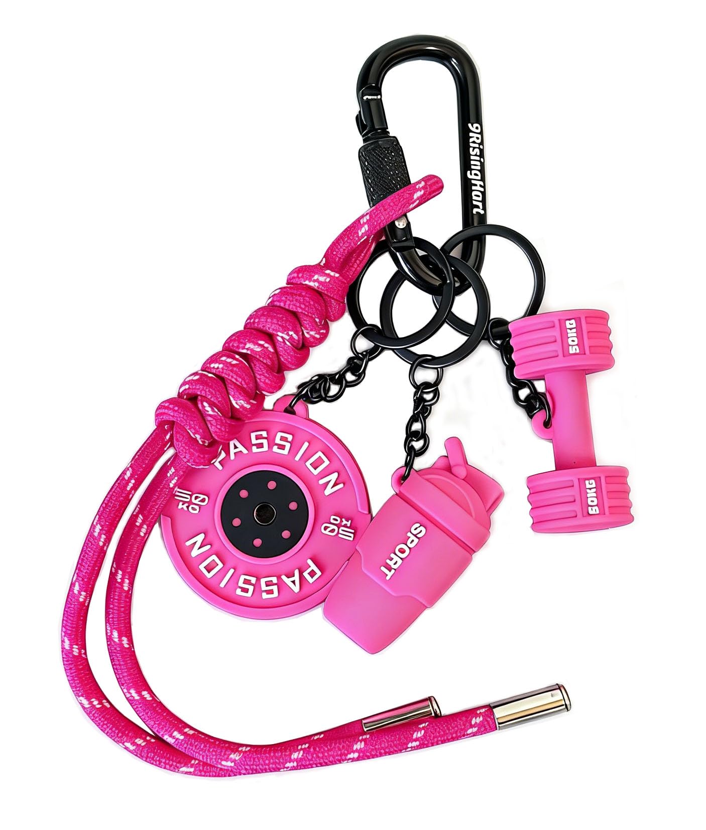 Gym Dumbbell Keychain,Bags Charms Gift for fitness Women and Men,Cute Car Key Chains Accessories for Gym,Fitness Gift
