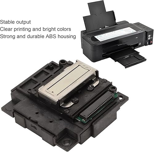 Miniatura 3 de Qiilu Epson Cabezal de impresión de repuesto Epson L210 Abs L301, cabezal de impresión de color, carcasa de ABS fuerte, inyección de tinta suave,