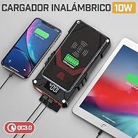 BIUBLE 24000mAh Autó Indító 12V Benzin Diesel Járműhöz Vezeték Nélküli Töltővel 4