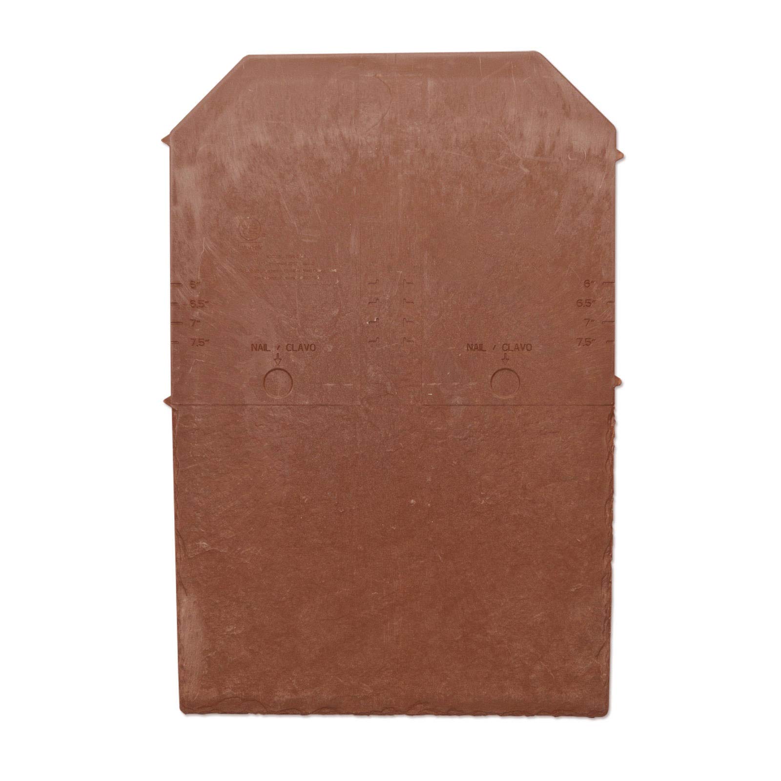 Tapco Slate Roof Tile Lightweight Strong Synthetic Plastic Roofing Shingle - Red Rock