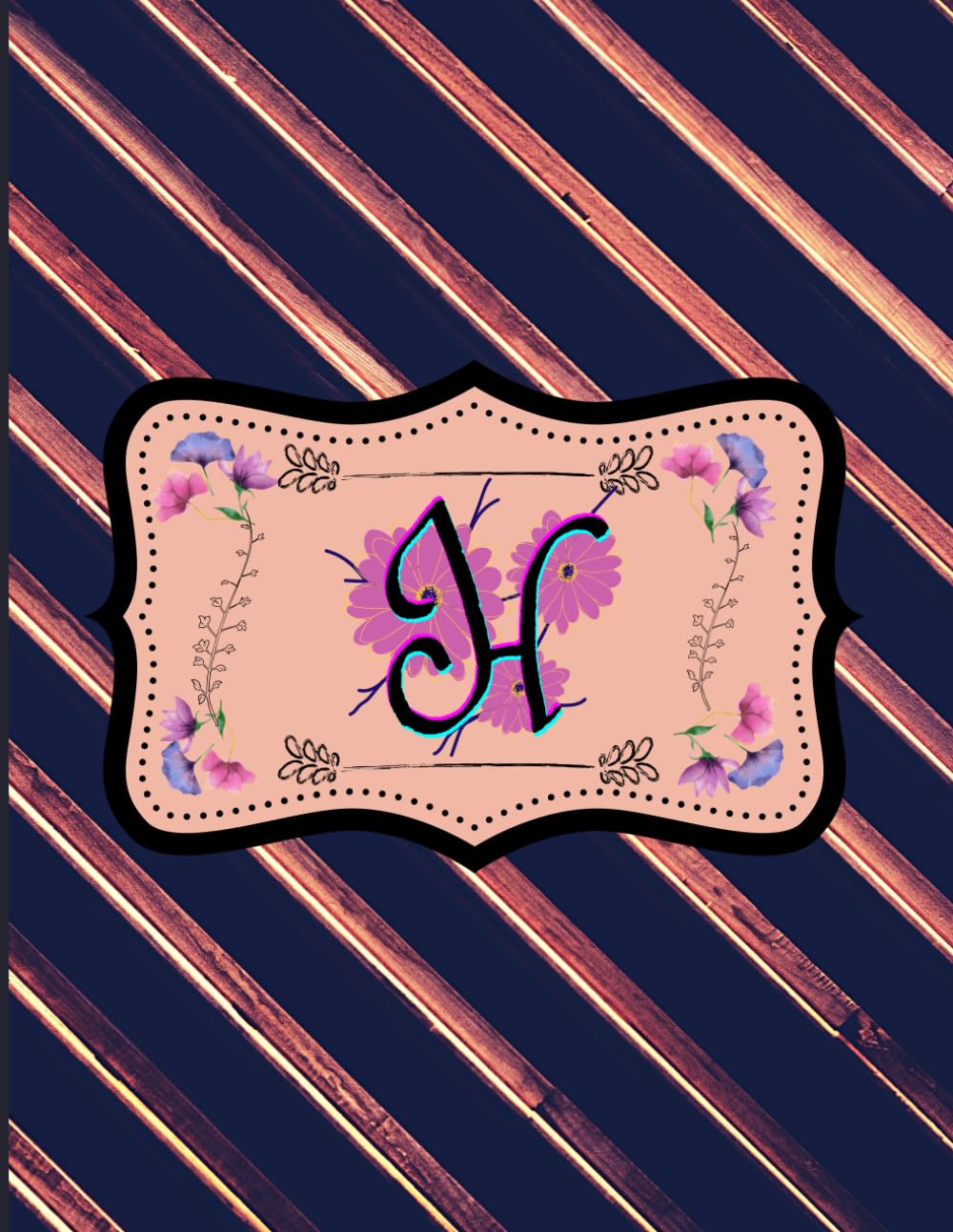 Letter H: Sketchbook Be inspires ...: Personalized, simple and elegant, 8,5 x 11'', blank pages sketchbook with letter H for sketching, writing, ... etc perfect for anyone, girl or women.