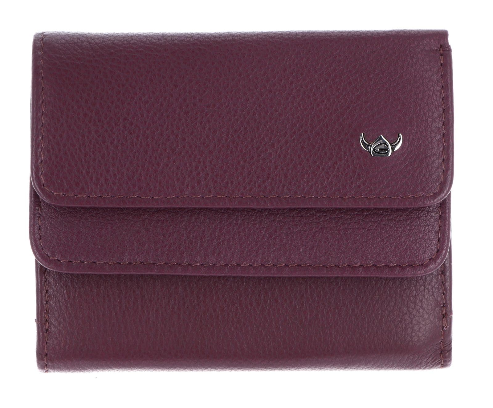 Golden Head Leder Geldbörse Madrid RFID Protect Überschlagbörse 1176 Aubergine dunkelviolett