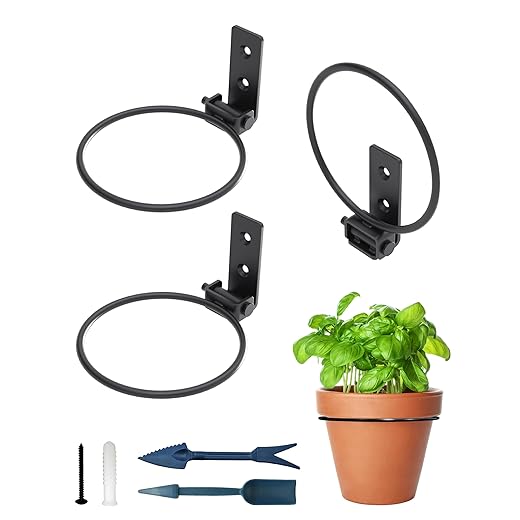 NACETURE 4 Inch Metal Plant Hangers Set
