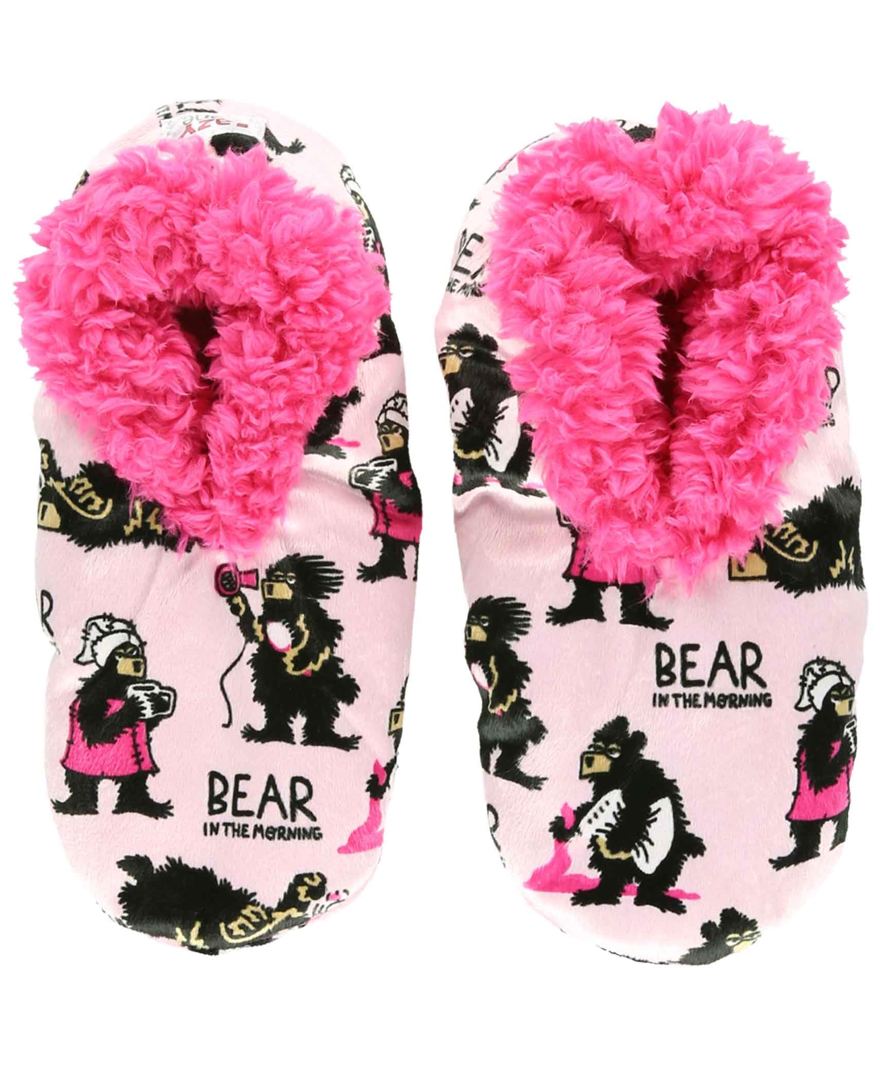 Lazy One Women's Moose & Bear Fuzzy Slippers