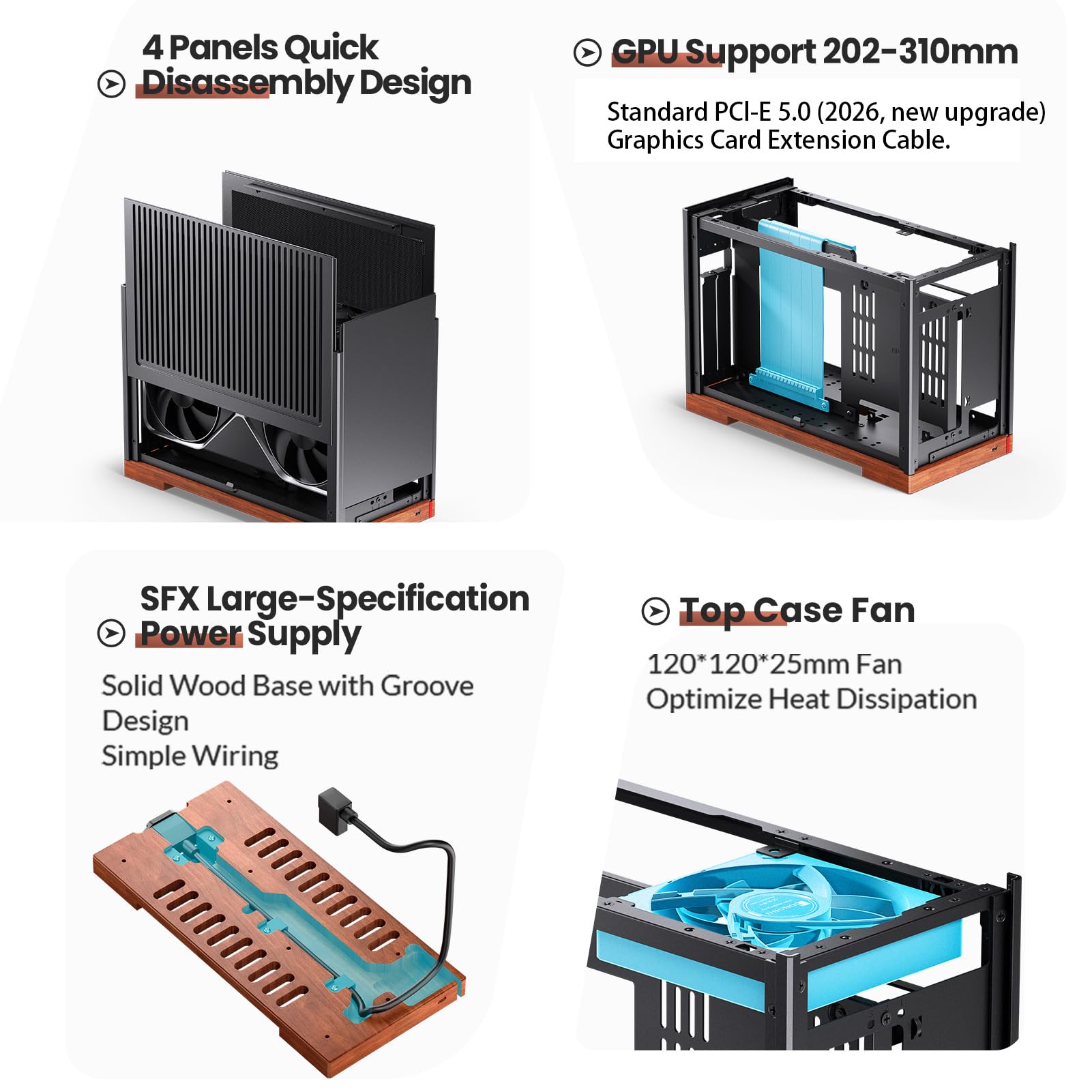 JONSBO T9 mini itx PCケース Amazon.com: JONSBO T9 Mini ITX PC Case,SFF Tool-Free Mesh Desktop