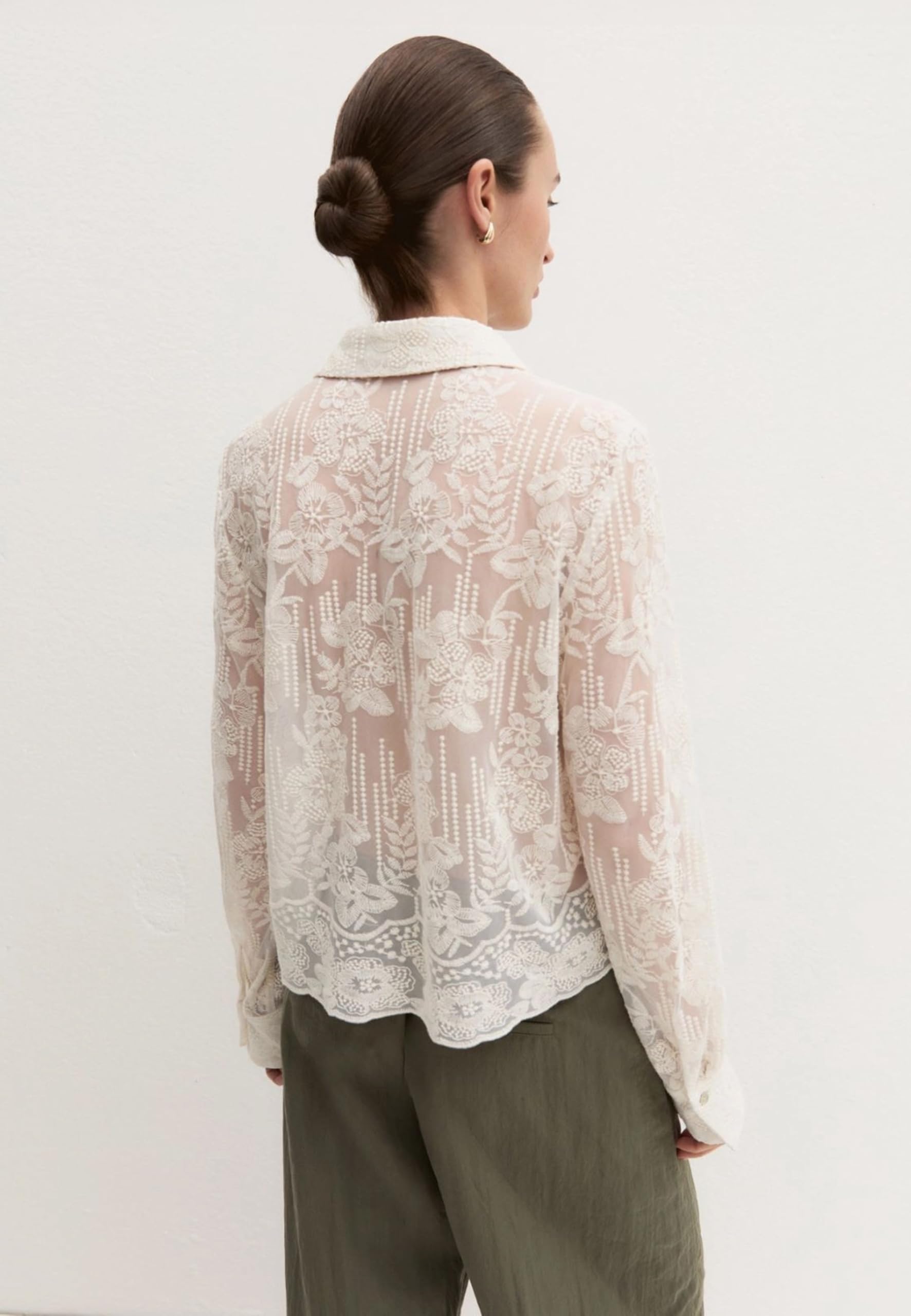 Marella EMME Camicia Donna Lunga in Pizzo Cosetta