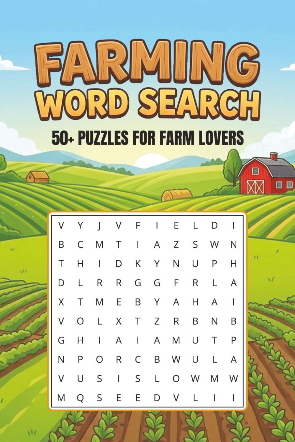Farming Word Search Puzzle Book: Word Searches with Easy to read Print about Farming, Animals, Agriculture | 6x9 inches, 110 pages | 50+ Puzzles