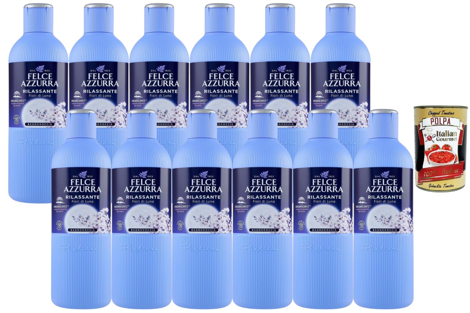 Italian Gourmet Felce azzurra Fiori di Luna - Gel de ducha (12 x 650 ml)